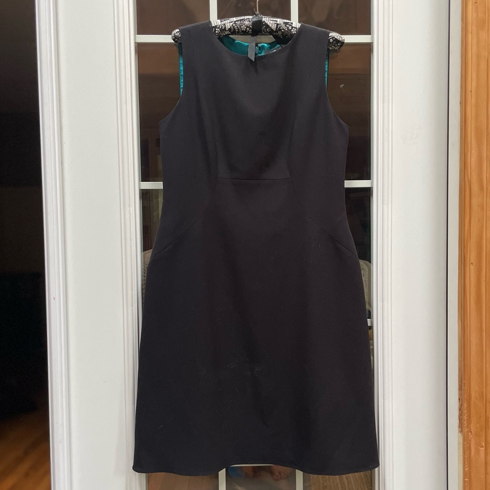 Black Elie Tahari Tera Dress women size 12 - Picture 2 of 14